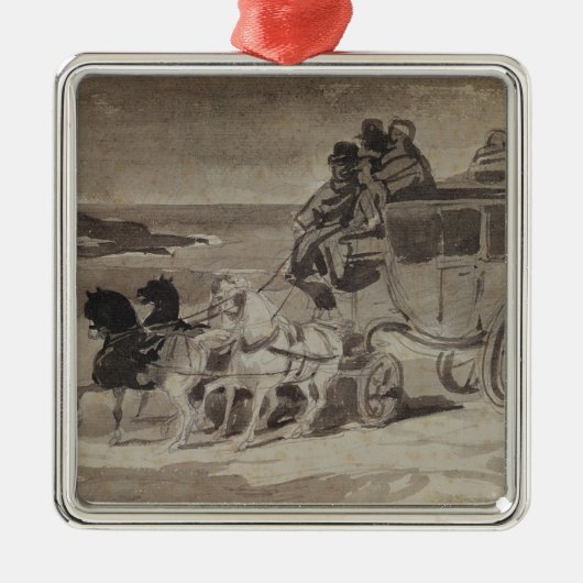 Der Stagecoach Silbernes Ornament (Vorne)