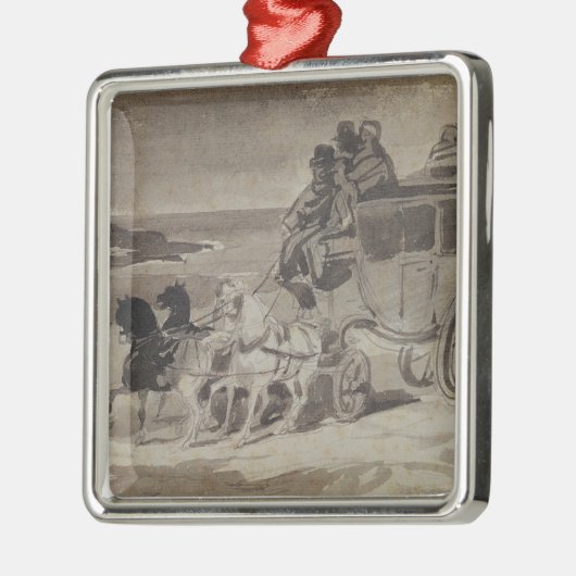 Der Stagecoach Silbernes Ornament (Links)