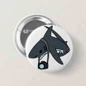 Der Stahlhaifisch Button (Vorne & Hinten)
