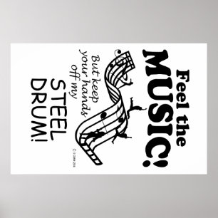 Der Stahltrommel spürt die Musik Poster