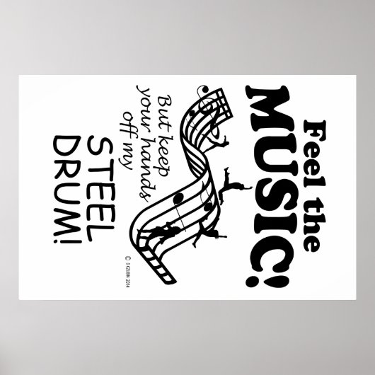 Der Stahltrommel spürt die Musik Poster (Vorne)