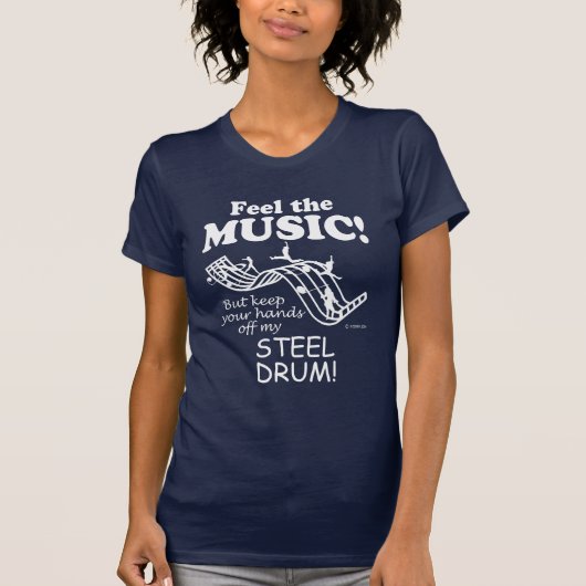 Der Stahltrommel spürt die Musik T-Shirt (Vorderseite)