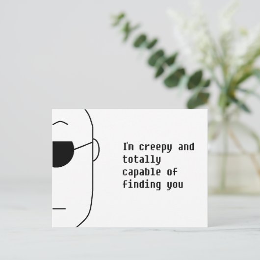 Der Stalker Postkarte (Stehend Vorderseite)