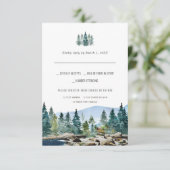 Der Stall auf Pemi | UAwg mit Wasserfarbe/Wahl RSVP Karte (Stehend Vorderseite)