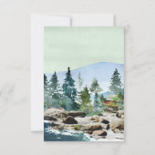 Der Stall auf Pemi | UAwg mit Wasserfarbe/Wahl RSVP Karte (Rückseite)