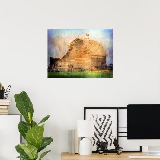 Der Stall mit der zerbrochenen Cupola Poster (Heimbüro)