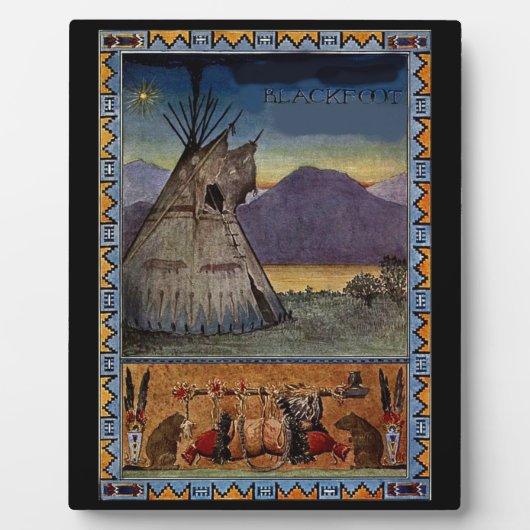 Der Stamm der Piikuni Fotoplatte (Vorderseite)