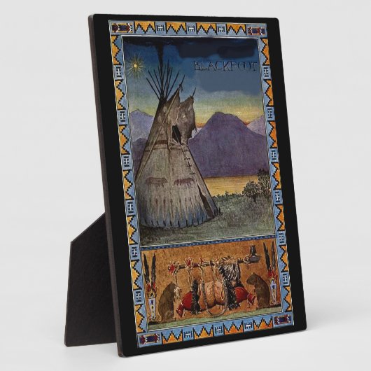 Der Stamm der Piikuni Fotoplatte (Seite)