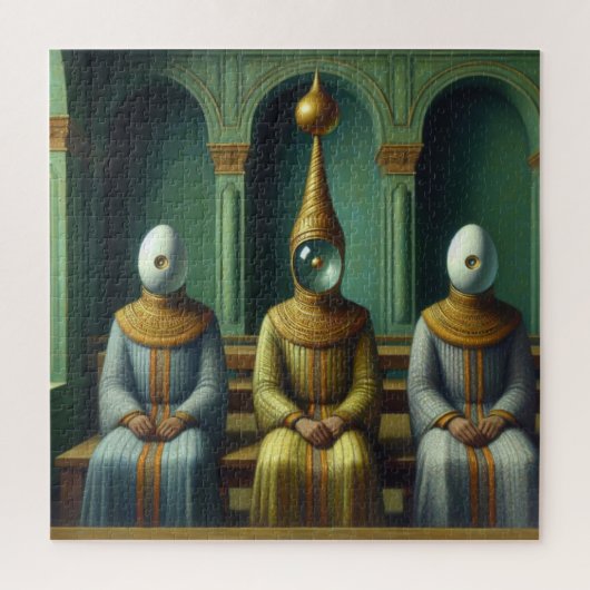 Der Stammesoberhaupt und seine beiden Berater Puzzle (Vertikal)