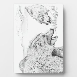 Der Stand Off ~ 12x18 mit Easel Fotoplatte