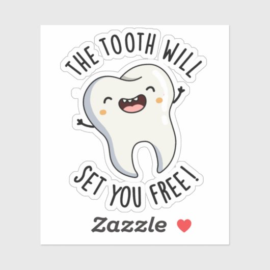 Der Stand Set dir gratis lustige Dentalpisten Aufkleber (Blatt)