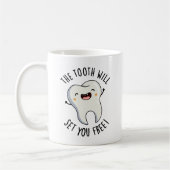 Der Stand Set dir gratis lustige Dentalpisten Kaffeetasse (Links)