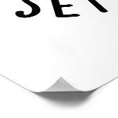 Der Stand Set dir gratis lustige Dentalpisten Poster (Ecke)