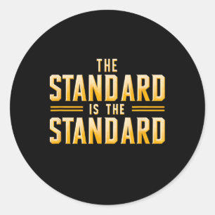 Der Standard ist der Standard für Pittsburgh Footb Runder Aufkleber