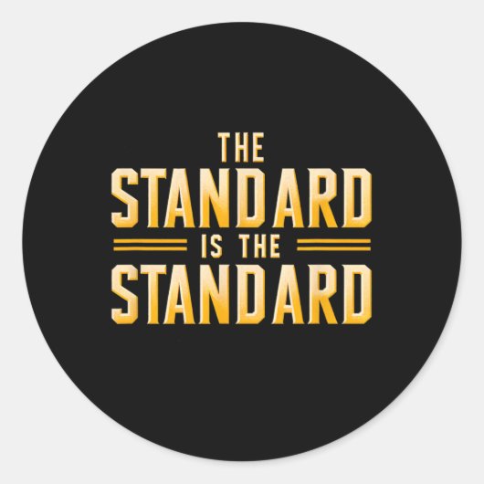 Der Standard ist der Standard für Pittsburgh Footb Runder Aufkleber (Vorderseite)