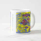 "Der Standpunkt einer Algen" davideugenervey.com Jumbo-Tasse (Vorderseite Rechts)