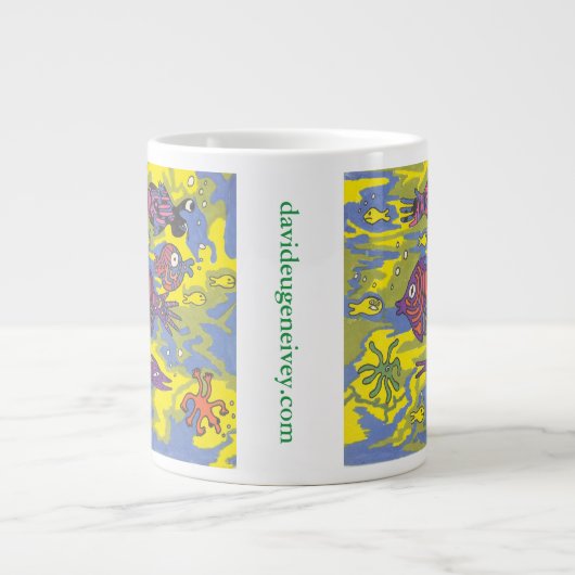 "Der Standpunkt einer Algen" davideugenervey.com Jumbo-Tasse (Vorderseite)