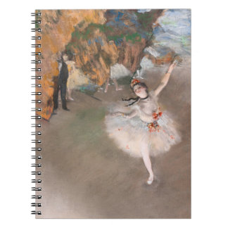 Der Star Dancer auf Bühne Edgar Degas Ballett Notizblock