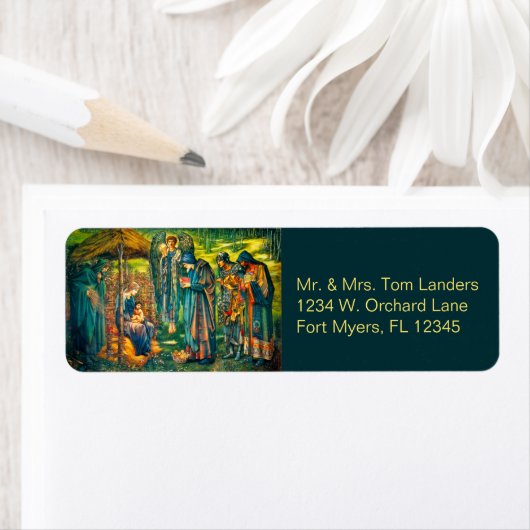 Der Star der Bethlehem-Rücksendeadressen-Aufkleber (Insitu)