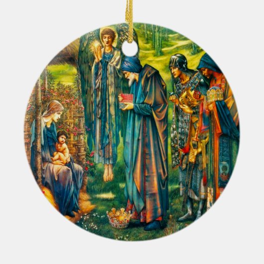 Der Star der Bethlehem-Zirkel Keramikornament (Hinten)