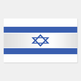 Der Star der israelischen Flagge von David Blue au Rechteckiger Aufkleber