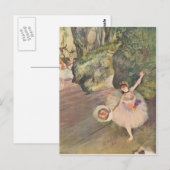 Der Star des Balletts von Edgar Degas Postkarte (Vorne/Hinten)