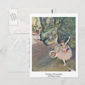 Der Star des Balletts von Edgar Degas Postkarte (Vorne/Hinten)
