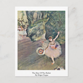 Der Star des Balletts von Edgar Degas Postkarte