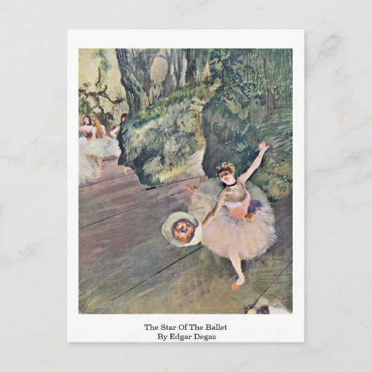 Der Star des Balletts von Edgar Degas Postkarte (Vorderseite)
