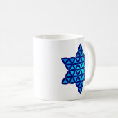 Der Star des Lebens Blau - Inverse, Cap Kaffeetasse (VorderseiteRechts)