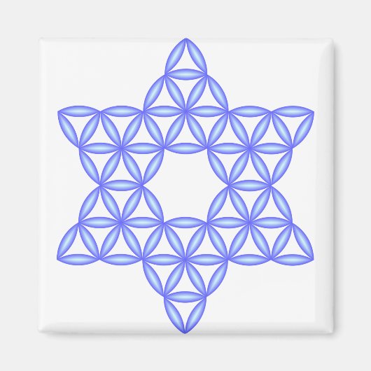 Der Star des Lebens - Heilige Formen Magnet (Vorne)