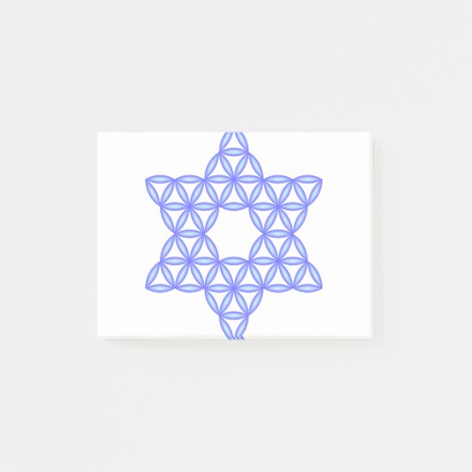 Der Star des Lebens - Heilige Formen Post-it Klebezettel (Vorderseite)