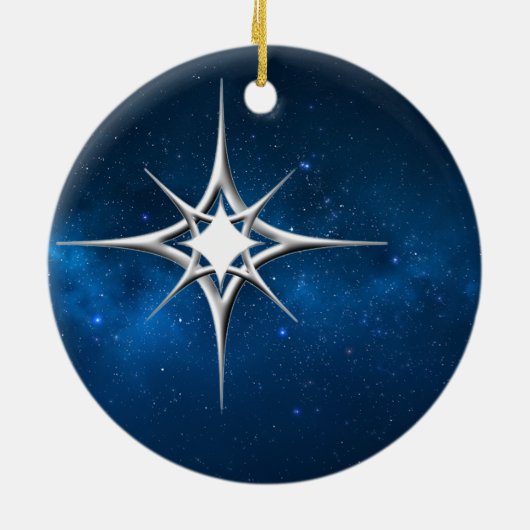 Der Star Keramik Ornament (Hinten)