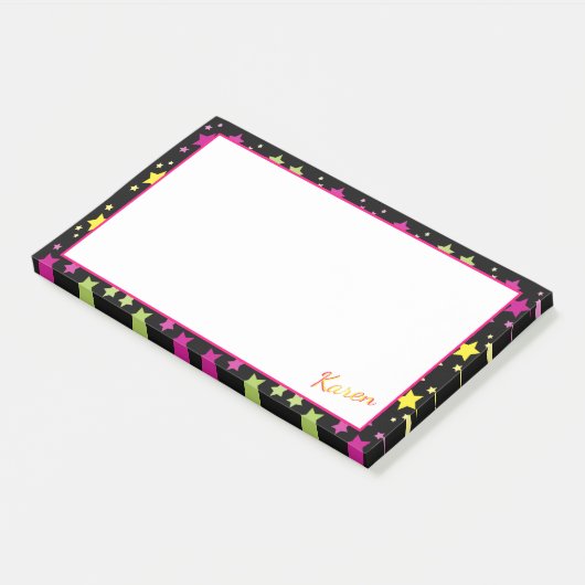Der Star Post It Hinweis für Karen oder Sie Post-it Klebezettel (angewinkelt)