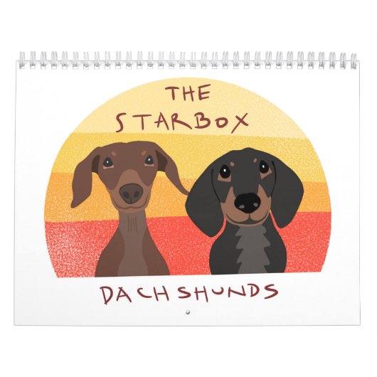 Der Starbox Dachshunds Kalender 2026 (Titelbild)