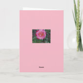 Der Stargazer-Lilien der Schwester, sentimental Karte (Rückseite)