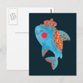 Der starke Haifisch Postkarte (Vorne/Hinten)