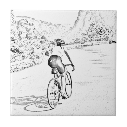 Der starke Hügelaufstieg Fliese (Vorderseite)