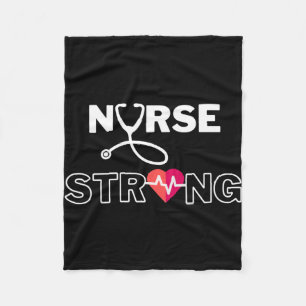 Der starke Stil der Krankenschwester Fleecedecke