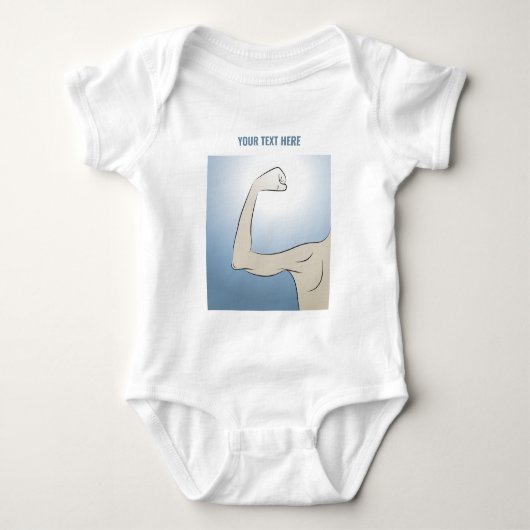 DER STÄRKSTE MANN BABY STRAMPLER (Vorderseite)