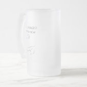 DER STÄRKSTE MANN, DEN ICH KENNE MATTGLAS BIERGLAS (Vorderseite Links)