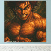 Der stärkste Mann der Welt Leinwanddruck (Insitu (Holzboden))