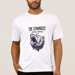 Der stärkste Papa-Bär, Vatertag personalisieren T-Shirt