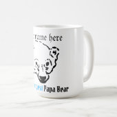 der stärkste Papayär, Einfache Vater-Gabe Kaffeetasse (VorderseiteRechts)