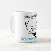 der stärkste Papayär, Einfache Vater-Gabe Kaffeetasse (Vorderseite Links)
