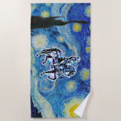 Der Starry Knight Strandtuch (Vorderseite)