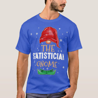 Der Statistiker Gnome Family passt Weihnachten an T-Shirt