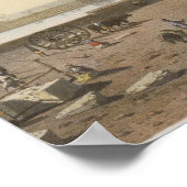 Der Staudamm über dem Nil, das Gebäude des Assuan Poster (Ecke)