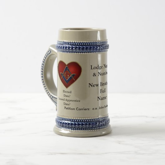 Der Stein des neuen Bruders Bierglas (Vorderseite Links)