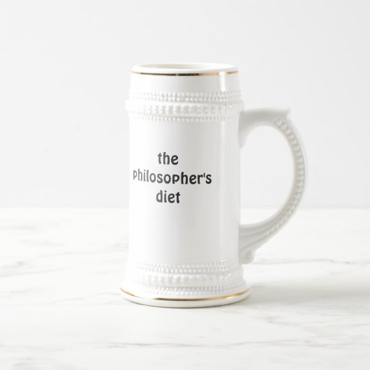 der Stein die Diät des Philosophen (links) Bierglas (Rechts)